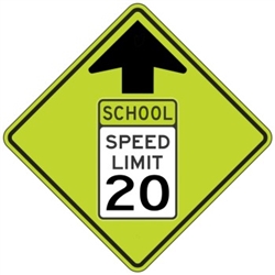 Reduced School Speed Limit Ahead S4-5