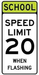 School Speed Limit When Flashing S5-1