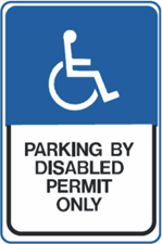 signs traffic usa florida handicap parking