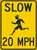 Slow Child Running 20 MPH