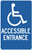 Handicap Accessible Entrance Signs