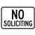 No Soliciting Sign