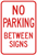 No Parking Between Signs