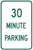 30 Minute Parking Sign