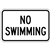 No Swimming Signs