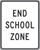 End School Zone High Intensity Sign 18"x24"