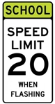 School Speed Limit When Flashing S5-1