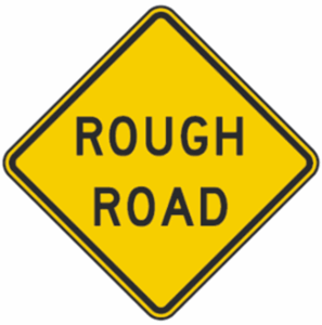 road hazard sign diamond